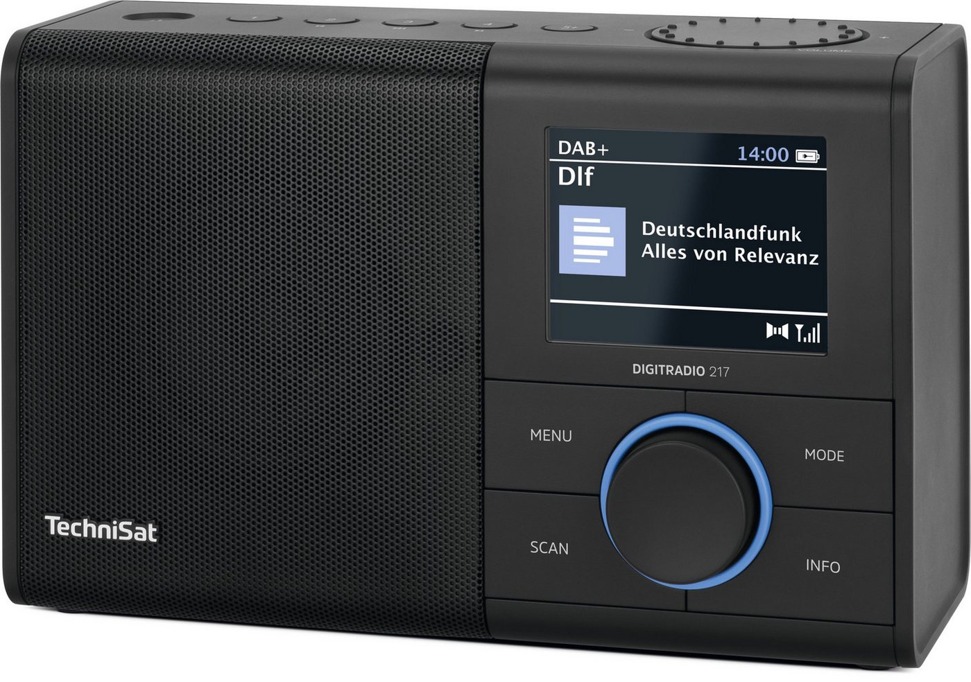 TechniSat DIGITRADIO 217 Digitalradio (DAB) (Digitalradio (DAB), FM-Tuner mit RDS, 5 W, Bluetooth, 3,2-Zoll-Farbdisplay, zwei Weckzeiten, Direktwahltasten) – Bild 5 von 5