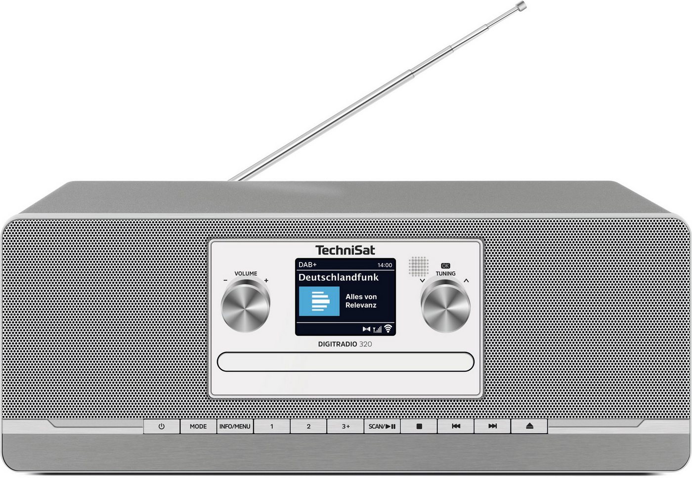 TechniSat DIGITRADIO 320 Digitalradio (DAB) (Digitalradio (DAB), FM-Tuner mit RDS, 10 W, CD-Player, Bluetooth 5, USB-Laden, Fernbedienung) – Bild 2 von 5