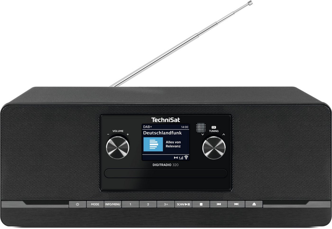 TechniSat DIGITRADIO 320 Digitalradio (DAB) (Digitalradio (DAB), FM-Tuner mit RDS, 10 W, CD-Player, Bluetooth 5, USB-Laden, Fernbedienung) – Bild 2 von 5