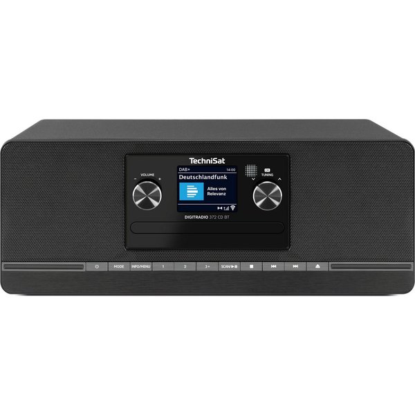 TechniSat DIGITRADIO 372 CD BT Digitalradio (DAB) (Digitalradio (DAB), FM-Tuner mit RDS, 10 W, CD-Player, Bluetooth, USB-Laden, Fernbedienung, Wecker, Sleeptime