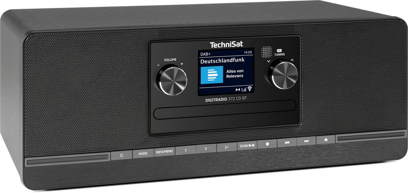 TechniSat DIGITRADIO 372 CD BT Digitalradio (DAB) (Digitalradio (DAB), FM-Tuner mit RDS, 10 W, CD-Player, Bluetooth, USB-Laden, Fernbedienung, Wecker, Sleeptime – Bild 4 von 5
