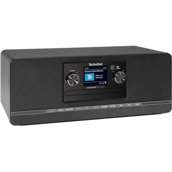 TechniSat DIGITRADIO 372 CD IR Digitalradio (DAB) (Digitalradio (DAB), Internetradio, FM-Tuner mit RDS, 10 W, CD-Player, Bluetooth, App-Steuerung, Fernbedienung