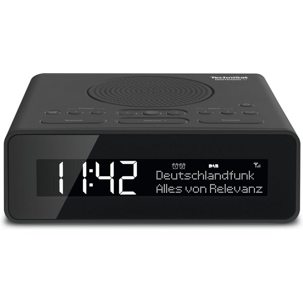 TechniSat DIGITRADIO 51 Digitalradio (DAB) (Digitalradio (DAB), FM-Tuner mit RDS, 1.5 W, Zwei Weckzeiten, dimmbares Display, Snooze und Sleeptimer)