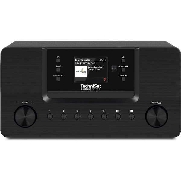 TechniSat DIGITRADIO 570 CD IR Internet-Radio (Digitalradio (DAB), Internetradio, FM-Tuner mit RDS, 10 W, CD-Player, App-Steuerung, WLAN, Blueooth, Fernbedienun