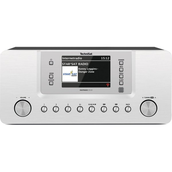 TechniSat DIGITRADIO 574 IR Internet-Radio (Digitalradio (DAB), Internetradio, FM-Tuner mit RDS, 10 W, 4-Zoll-Farbdisplay, Bluetooth, App-Steuerung, USB-Laden)