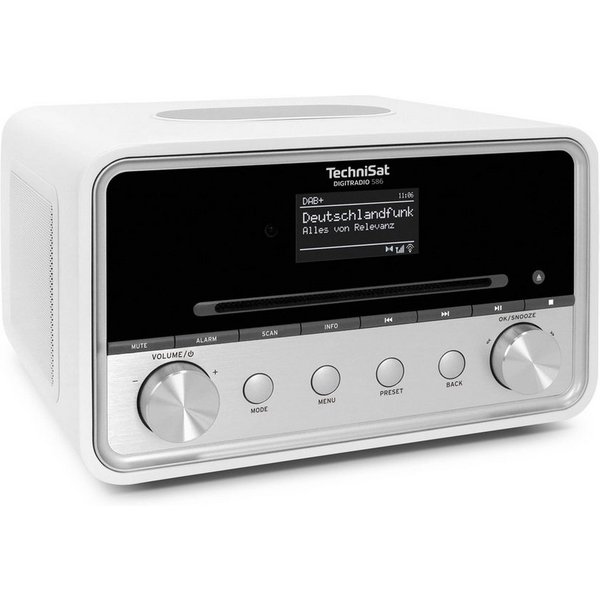 TechniSat DIGITRADIO 586 Internet-Radio (Digitalradio (DAB), Internetradio, FM-Tuner mit RDS, 20 W, CD, Bluetooth, App-Steuerung, Wireless Charging, WLAN, Fernb