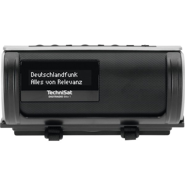 TechniSat DIGITRADIO Bike 1 Digitalradio (DAB) (Digitalradio (DAB), FM-Tuner mit RDS, 5 W, IP65, Universalhalterung, Akku bis 10 Stunden, OLED-Display)