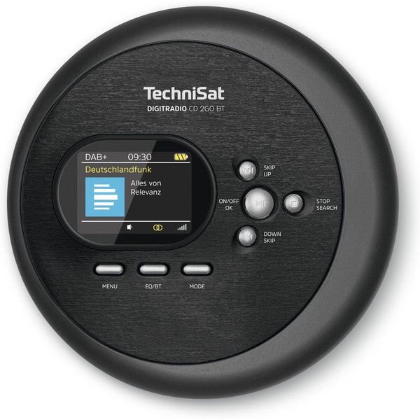 TechniSat DIGITRADIO CD 2GO BT Digitalradio (DAB) (Digitalradio (DAB), FM-Tuner mit RDS, CD-Player, Bluetooth)
