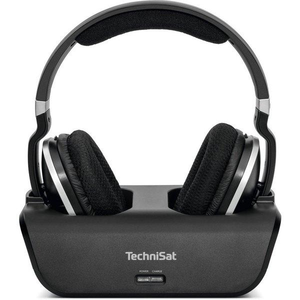 TechniSat STEREOMAN 2 - V2 Over-Ear-Kopfhörer (2,4 GHz Funkkopfhörer, mit Dockingstation, AUX, Audio Eingang optisch)