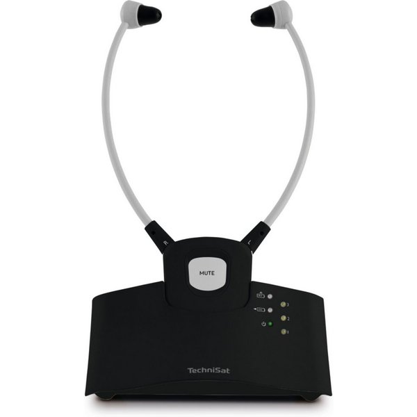 TechniSat STEREOMAN ISI 3 Funk-Kopfhörer (kabelloser Funkkopfhörer, inkl. Akku, mit Transmitter/Ladestation)