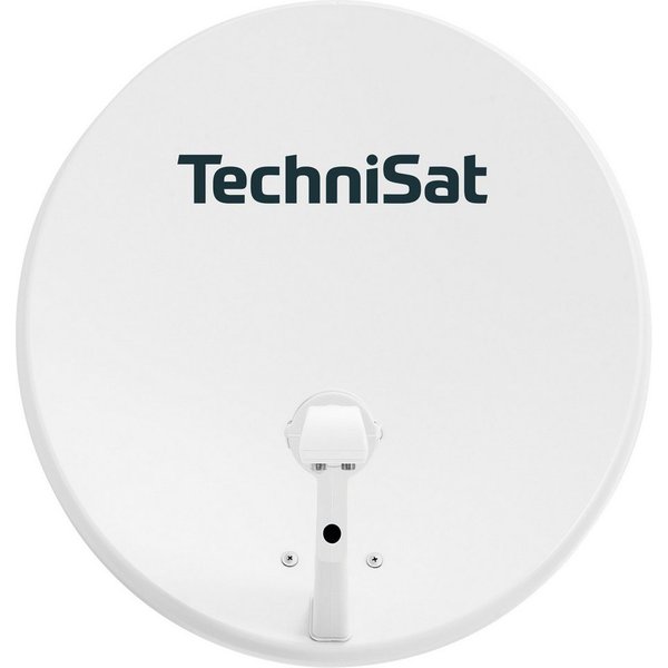 TechniSat TECHNITENNE 60 mit Twin-LNB Sat-Spiegel (60 cm, Stahl, Twin-LNB für 2 Teilnehmer, Ultra-HD-kompatibel, inkl. Masthalterung)