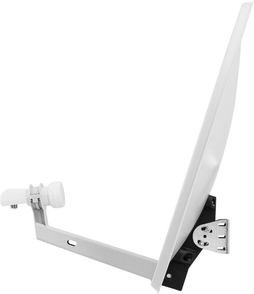 TechniSat TECHNITENNE 60 mit Twin-LNB Sat-Spiegel (60 cm, Stahl, Twin-LNB für 2 Teilnehmer, Ultra-HD-kompatibel, inkl. Masthalterung) – Bild 5 von 5
