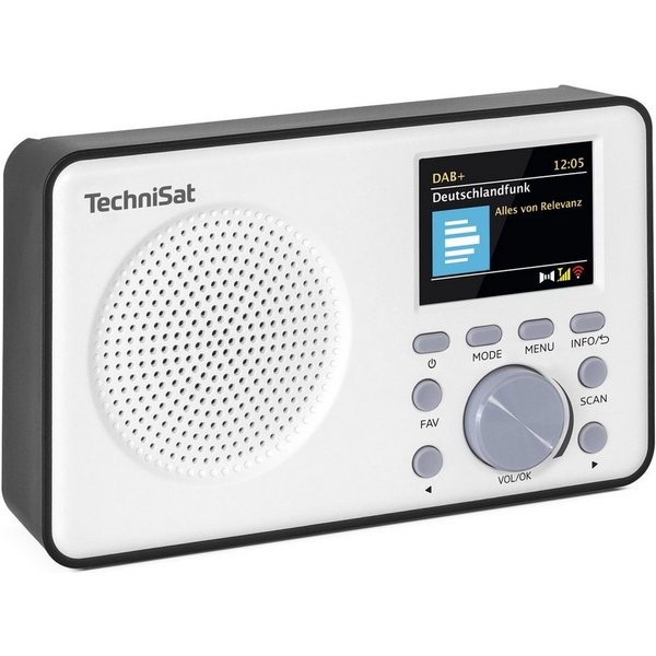 TechniSat VIOLA 2 C BT Digitalradio (DAB) (Digitalradio (DAB), FM-Tuner mit RDS, 2 W, Bluetooth, Kopfhöreranschluss, Wecker, Sleeptimer, Favoritenspeicher)