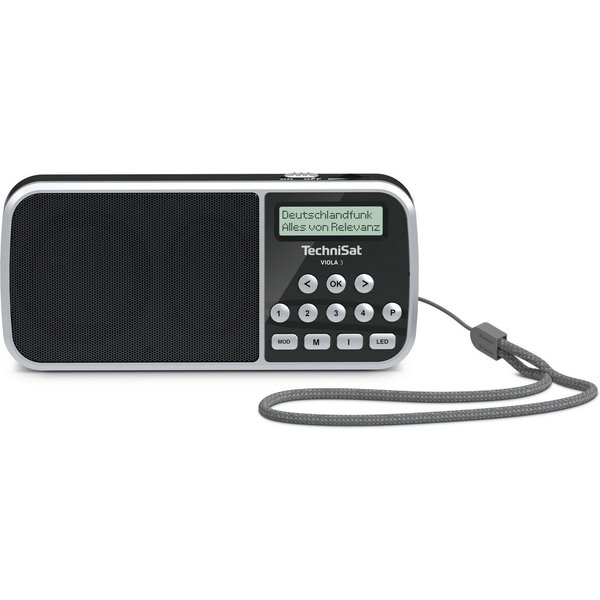 TechniSat VIOLA 3 Digitalradio (DAB) (Digitalradio (DAB), FM-Tuner mit RDS, 1 W, LED-Taschenlampe, Wechselakku, Direktwahltasten, Handschlaufe)