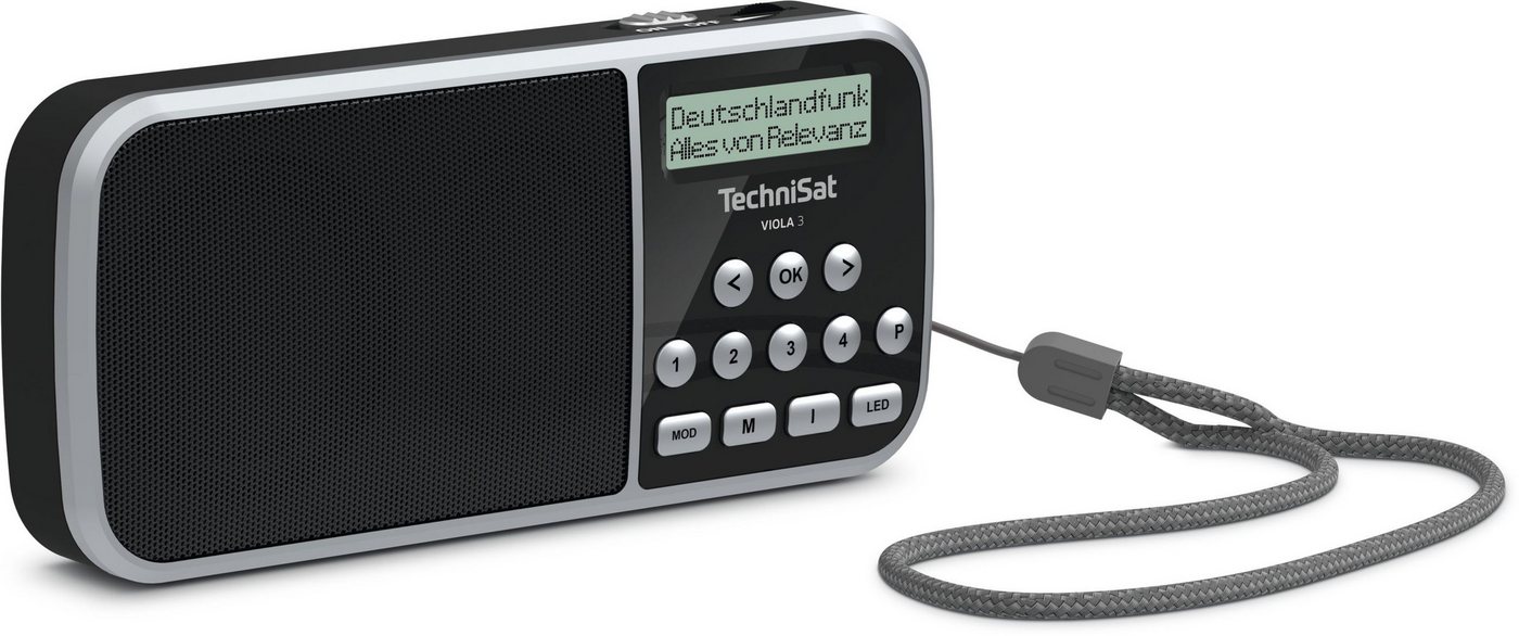 TechniSat VIOLA 3 Digitalradio (DAB) (Digitalradio (DAB), FM-Tuner mit RDS, 1 W, LED-Taschenlampe, Wechselakku, Direktwahltasten, Handschlaufe) – Bild 2 von 4