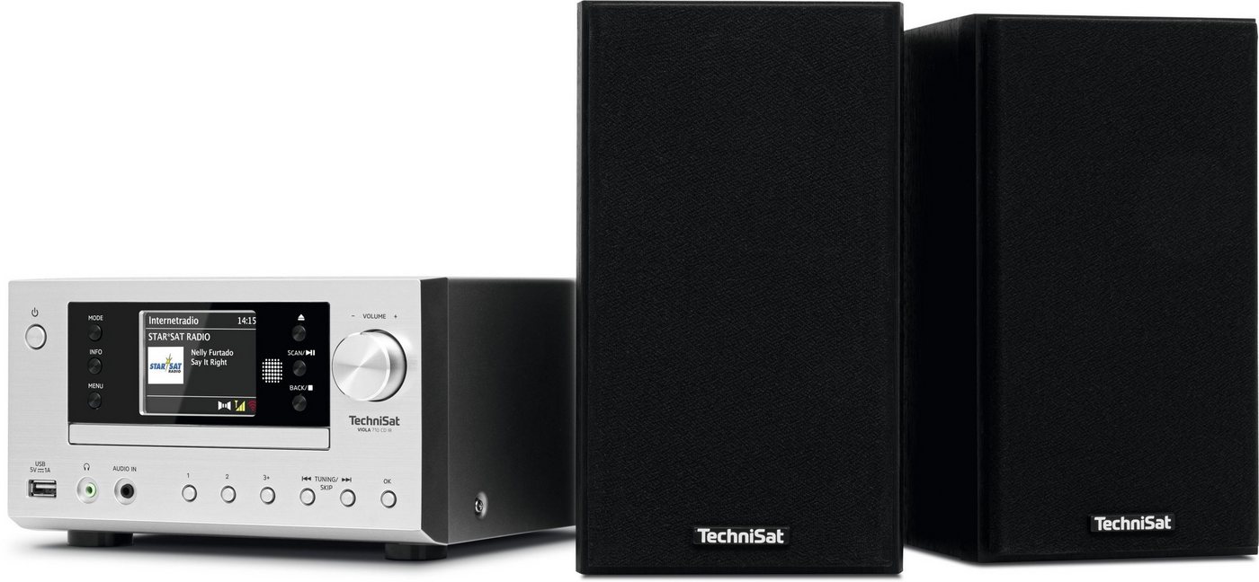 TechniSat VIOLA 710 CD IR Internet-Radio (Digitalradio (DAB), Internetradio, FM-Tuner mit RDS, 40 W, CD-Player, WLAN, App, Bluetooth, Fernbedienung, Wecktimer,  – Bild 3 von 5