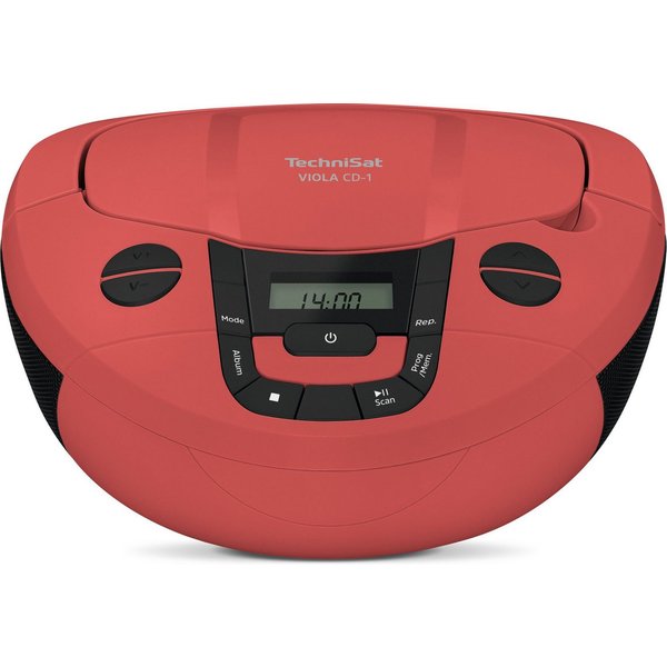 TechniSat VIOLA CD-1 UKW-Radio (FM-Tuner mit RDS, 2 W, CD-Player, Bluetooth, Tragegriff, Netz- und Batteriebetrieb)