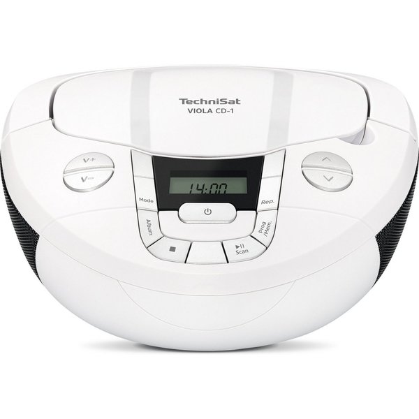 TechniSat VIOLA CD-1 UKW-Radio (FM-Tuner mit RDS, 2 W, CD-Player, Bluetooth, Tragegriff, Netz- und Batteriebetrieb)