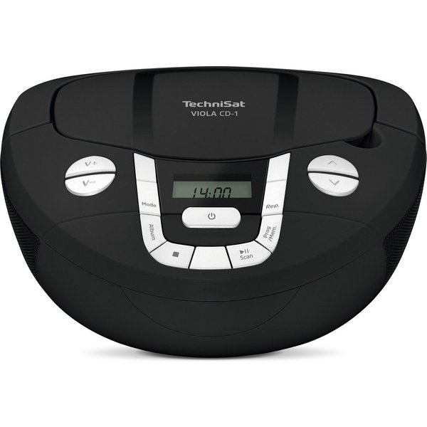 TechniSat VIOLA CD-1 UKW-Radio (FM-Tuner mit RDS, 2 W, CD-Player, Bluetooth, Tragegriff, Netz- und Batteriebetrieb)