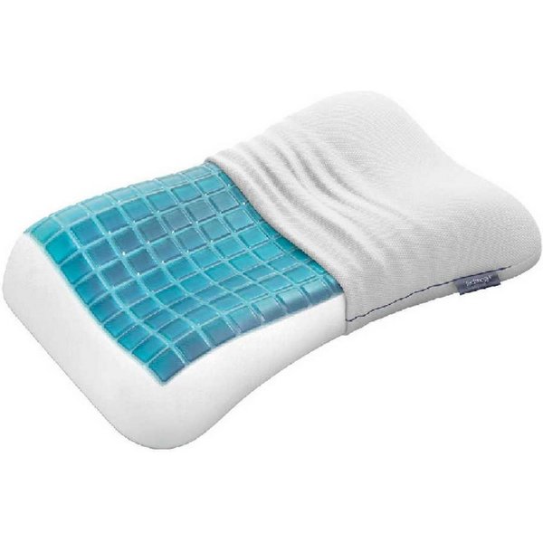 Technogel Nackenstützkissen Anatomic Curve Pixel, Füllung: Gel, Seitenschläfer, Rückenschläfer, Patentiertes Technogel