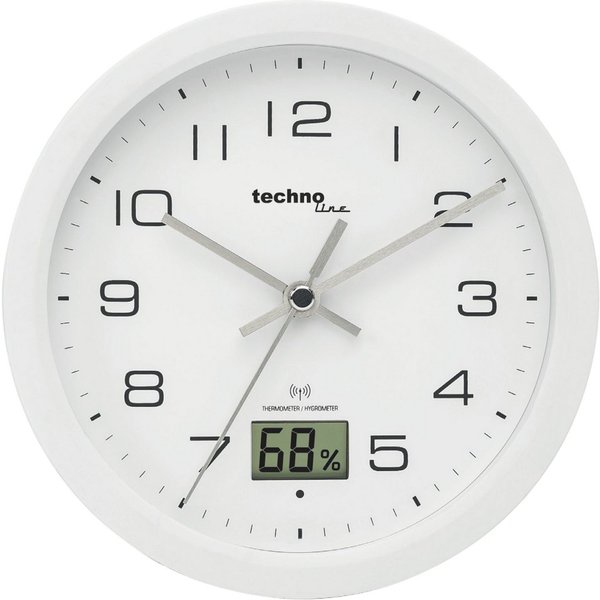 technoline Badezimmeruhr WT 3100 (mit Temperatur- und Luftfeuchteanzeige)