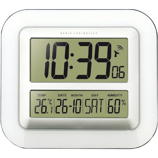 technoline Funkwanduhr WS 8006 (mit Temperatur- und Luftfeuchteanzeige)