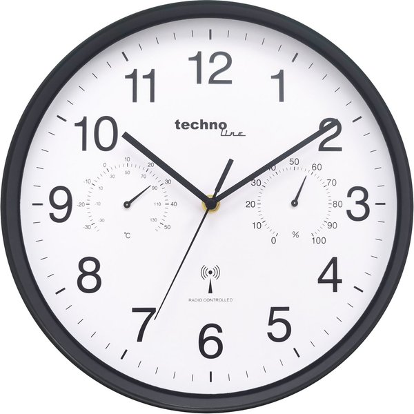 technoline Funkwanduhr WT 8945 (mit Temperatur- und Luftfeuchteanzeige)