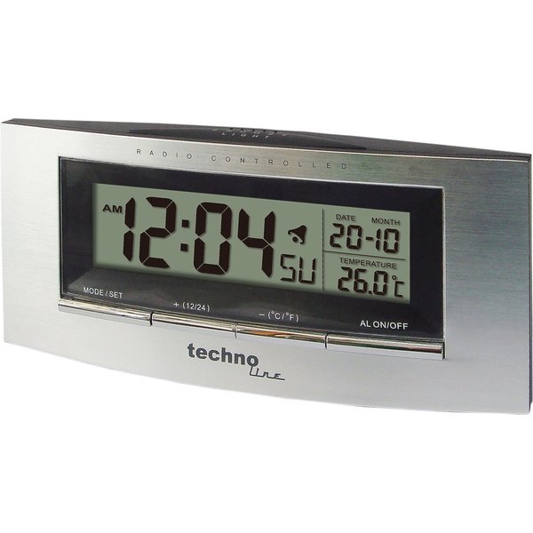 technoline Funkwecker WT 182 mit Innentemperaturanzeige