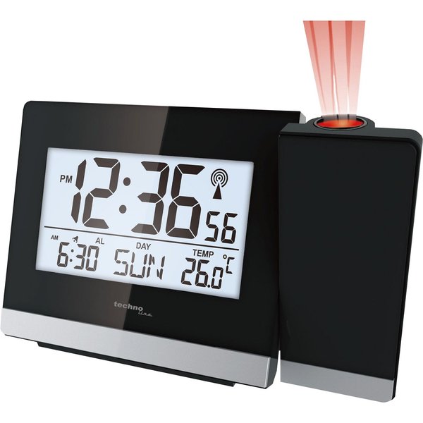 technoline Projektionswecker WT 536 mit Innentemperaturanzeige