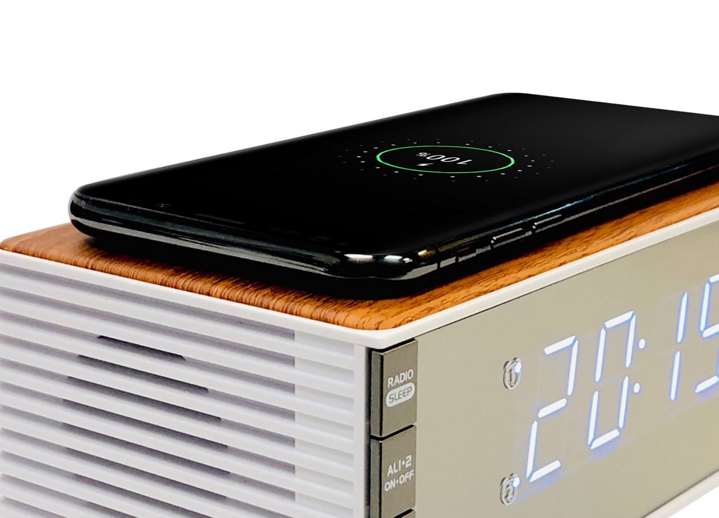 technoline Wecker WT 487 Kabelloses Laden durch Qi-Technologie – Bild 3 von 3