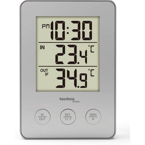 technoline WS 9175 Wetterstation (inklusive Außensender, mit übersichtlicher Anzeige)