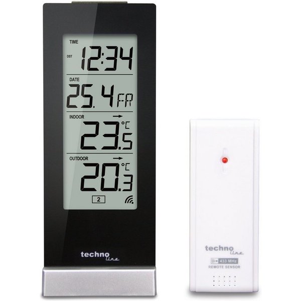 technoline WS 9767 Wetterstation (inklusive Außensender, mit Temperaturtrendanzeige)