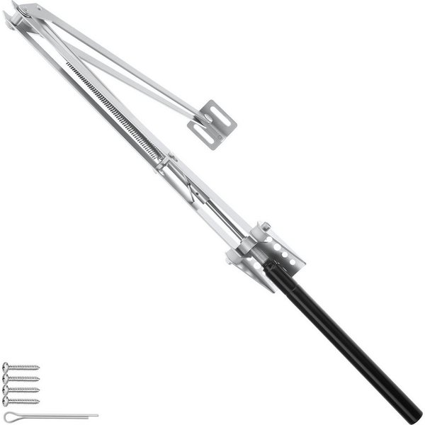 tectake Gewächshaus-Fensteröffner Automatischer Fensteröffner, temperaturgesteuert, einfache Montage, (Fensterheber, 1-tlg., in silber), Hubkraft 7 kg, Hubhöhe 