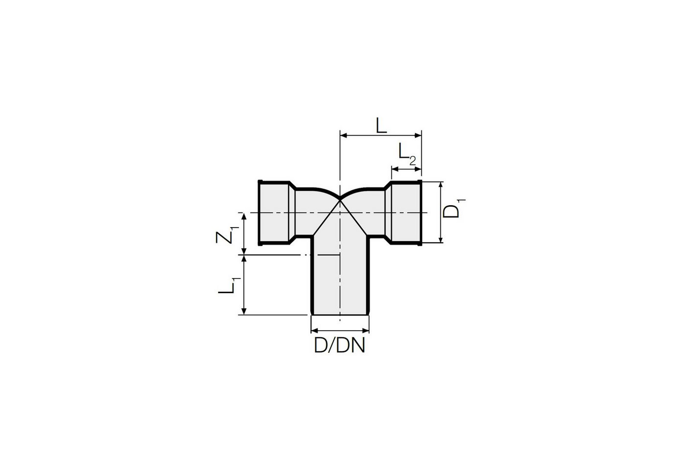 tecuro Ablaufrohr HT Doppel Siphonwinkel Siphonbogen 90°, inkl. Siphon-Gummi, Ø 32/50/32, inkl. Siphon-Gummi Ø 32 mm – Bild 3 von 3
