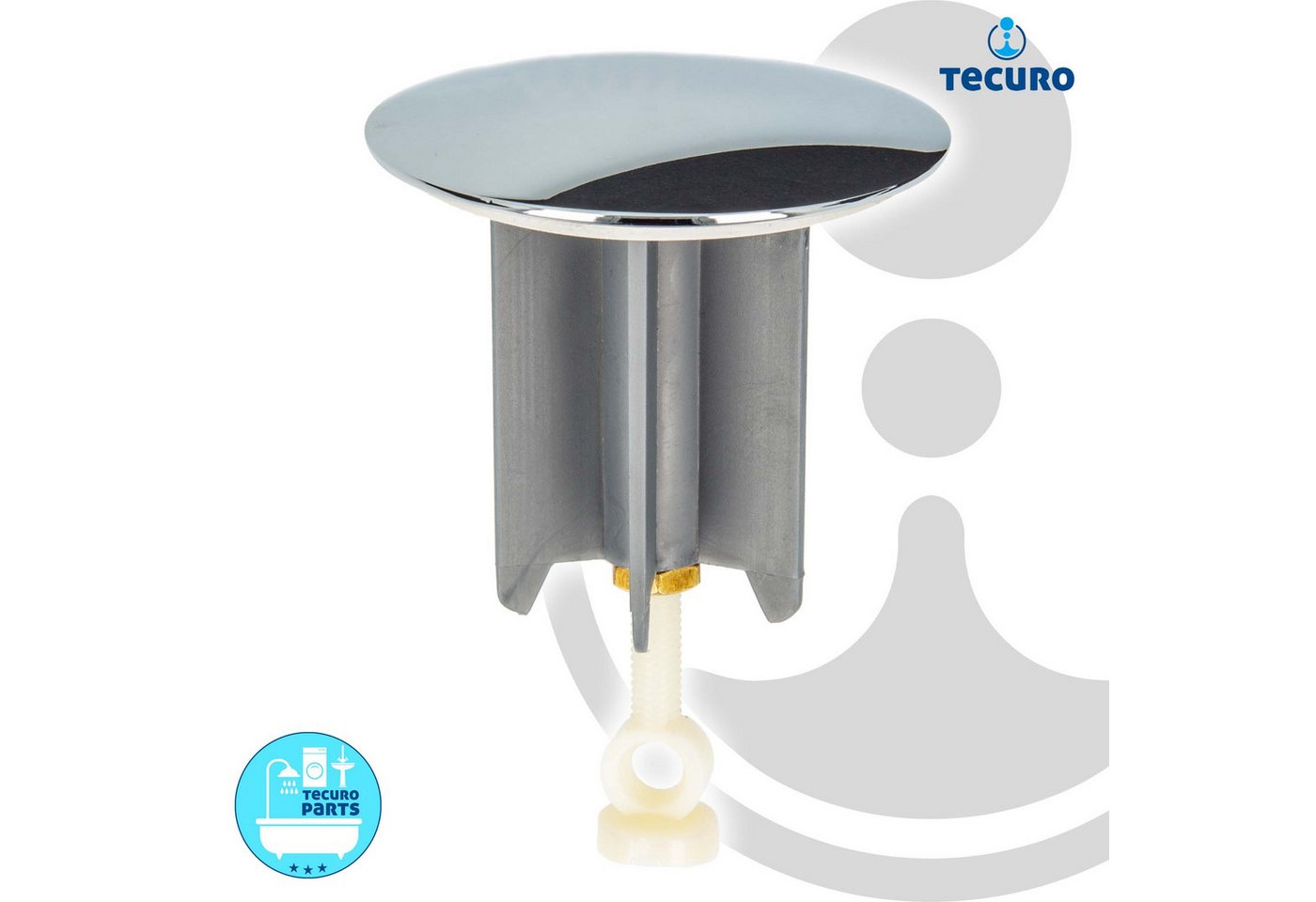 tecuro Ablaufventil Universal Exzenterstopfen Ø 64 mm Ablaufstopfen – Bild 2 von 5