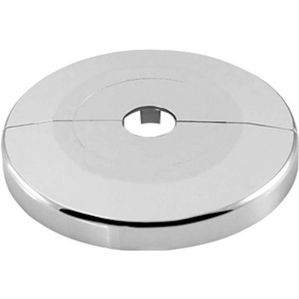 tecuro Badarmatur Scharnierrosette Ø 85 mm x Höhe 8 mm - Kunststoff ABS verchromt