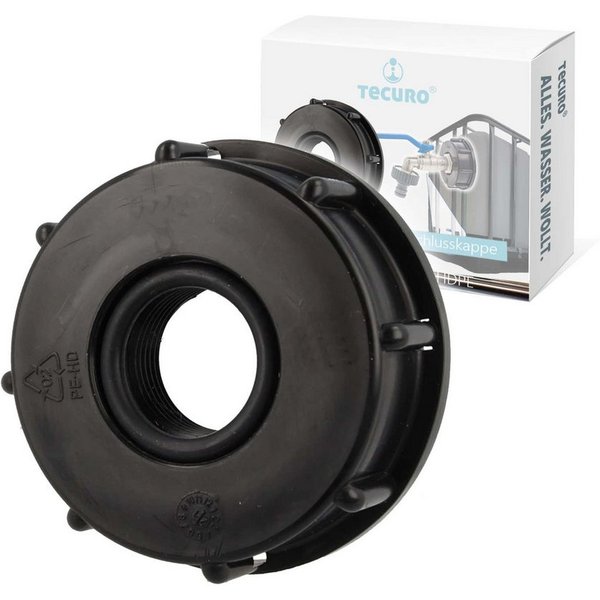 tecuro Regenwassertank IBC Adapter Anschlusskappe
