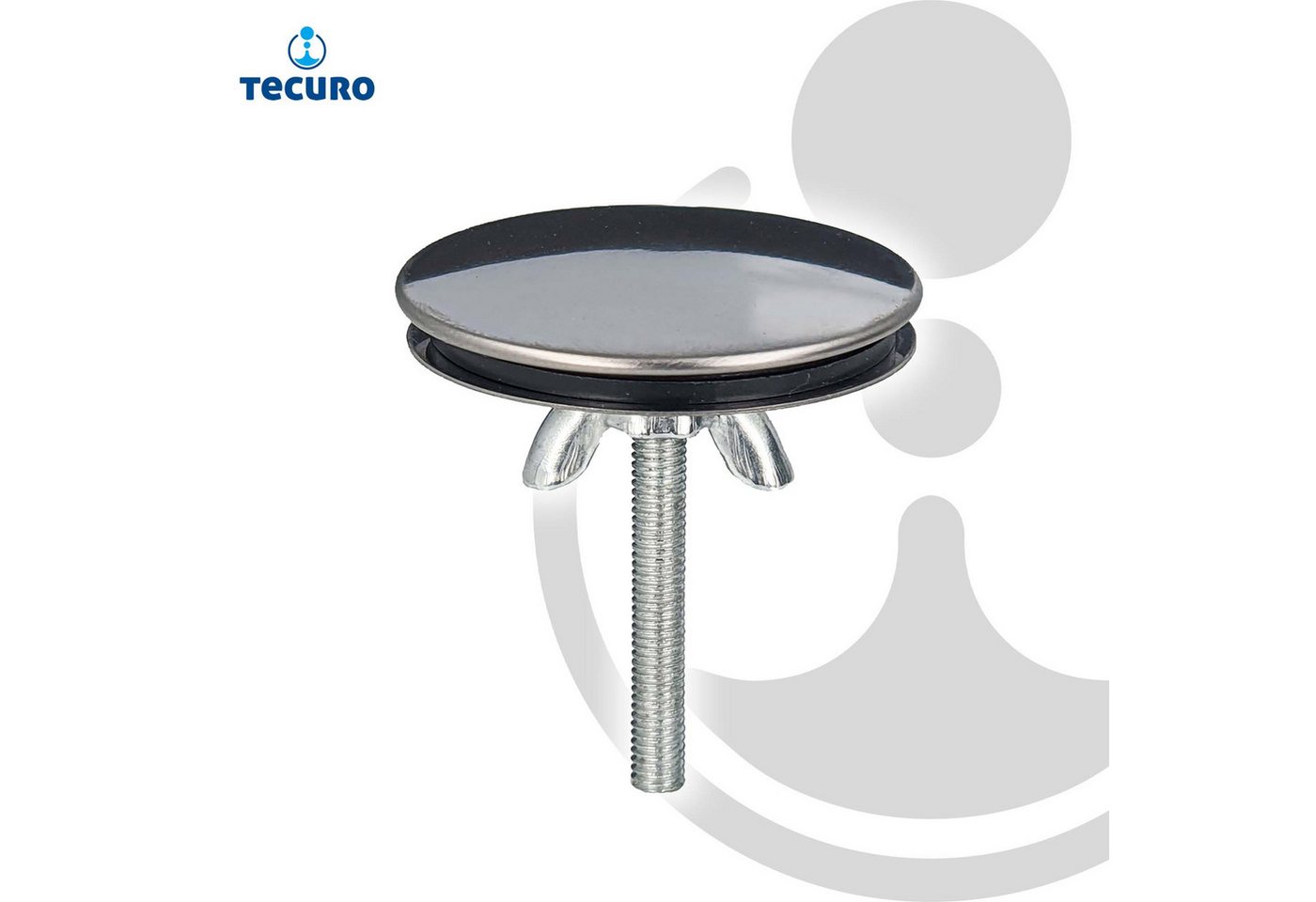 tecuro Rosette Hahnlochstopfen Deckrosette Ø 40 mm Edelstahl poliert (Marktmodell) – Bild 2 von 4