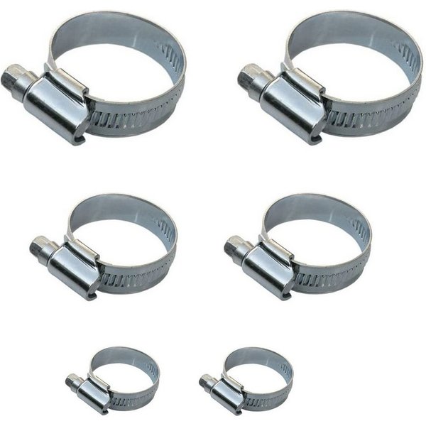tecuro Schlauchschelle Stahl Schlauchschellen - Set, 1/2 - 3/4 - 1 Zoll, Bandbreite 9 mm
