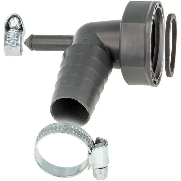 tecuro Siphon 90° Geräteanschlusstülle, 1 Zoll UWM x Tülle 19-23 mm