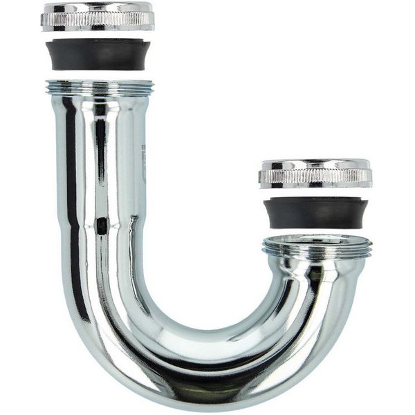 tecuro Siphon Siphonbogen Ø 32 mm, komplett mit Verschraubungungen 1 1/4 Zoll