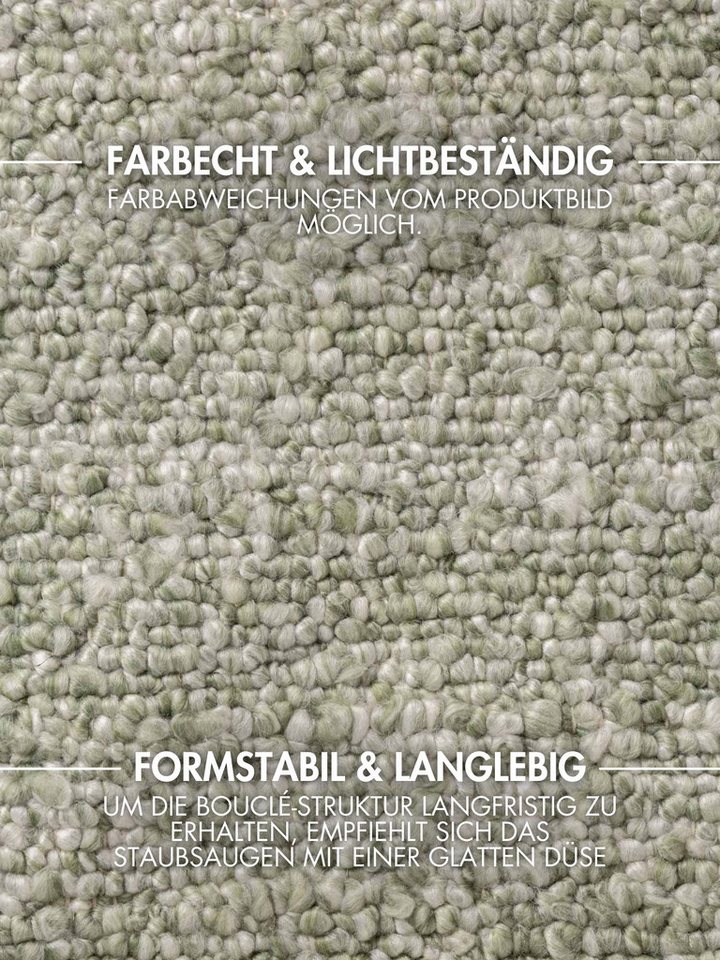 Ted Baker Teppich Soft Bouclé Portobello, auch als Läufer, rechteckig, Höhe: 10 mm, Woll-Optik, Bouclé Meliert, Wohnzimmer, Esszimmer, Schlafzimmer, Flur – Bild 4 von 5
