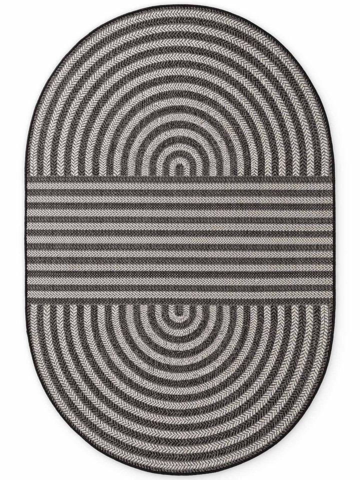 Ted Baker Teppich Woodfield, Wendeteppich, oval, Höhe: 8 mm, Designteppich, Wetterfest, Pflegeleicht, Modern, Wohnzimmer, Terrasse – Bild 2 von 5