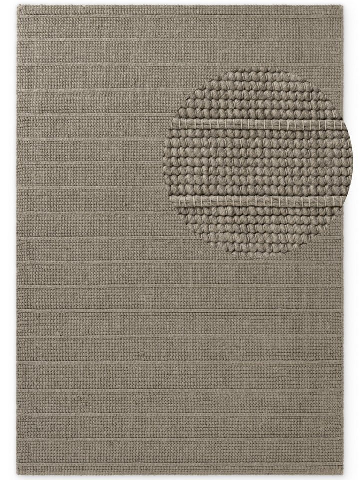 Ted Baker Wollteppich Parker, auch als Läufer, rechteckig, Höhe: 7 mm, Wolle, Natur, handgewebt, Wohnzimmer, Schlafzimmer, Boho, Skandi – Bild 2 von 5