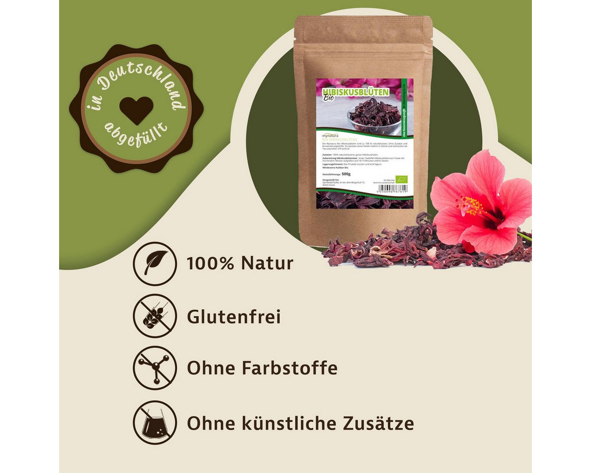 Mynatura Tee Mynatura Bio Hibiskusblüten getrocknet – Bild 2 von 5