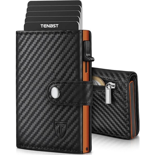 TEEHON Geldbörse Geldbeutel Herren, Slim Wallet Herren mit RFID & Münzfach (1-tlg., Hochwertige Geldbörse, Kartenetui 8-Fach Portmonee), Geldbörsen für Männer -