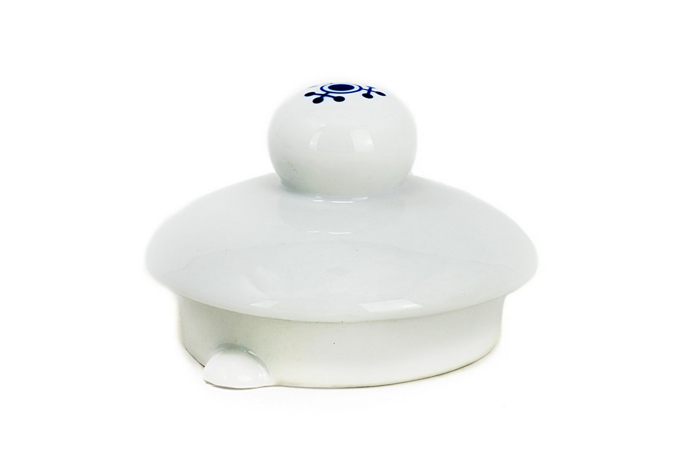 Teekanne Teepott und Stövchen Indisch Blau, ca. 0,75 l, ca. 16 cm aus Porzellan – Bild 4 von 4