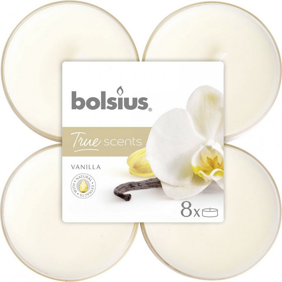Bolsius Teelicht Bolsius Duftteelichter Maxi Vanille, Höhe 1,17 cm – Bild 2 von 2