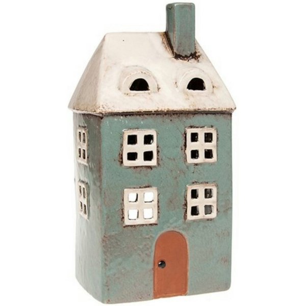 Teelichthalter Village Pottery Teelichthalter, Tall House, Handarbeit
