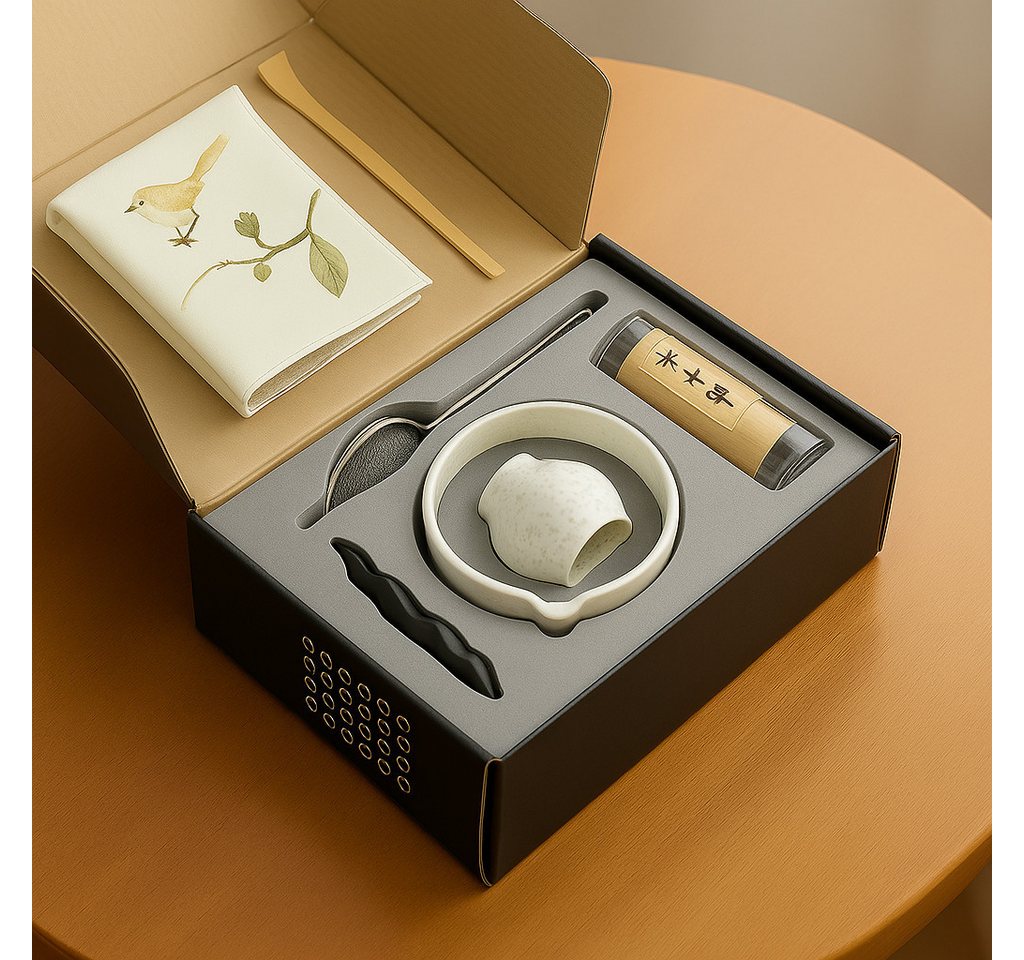 Roxlin Teeservice Roxlin Matcha Set (7-teilig) Keramik, Bambus-Besen, Schale & Zubehör, 1 Personen, Keramik – Bild 2 von 5